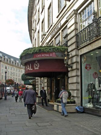 Cafe Royal in 2008 before its recent refurbishment [Wikimedia}