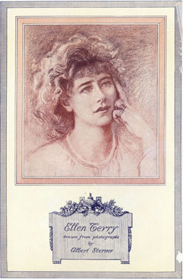 Ellen Terry  drawn from photographs  by  Albert Sterner