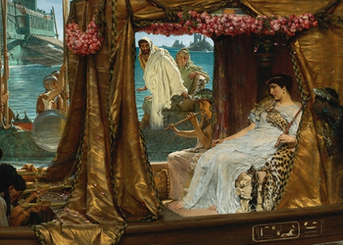 The Meeting of Antony and Cleopatra - Sir Lawrence Alma-Tadema (1885)